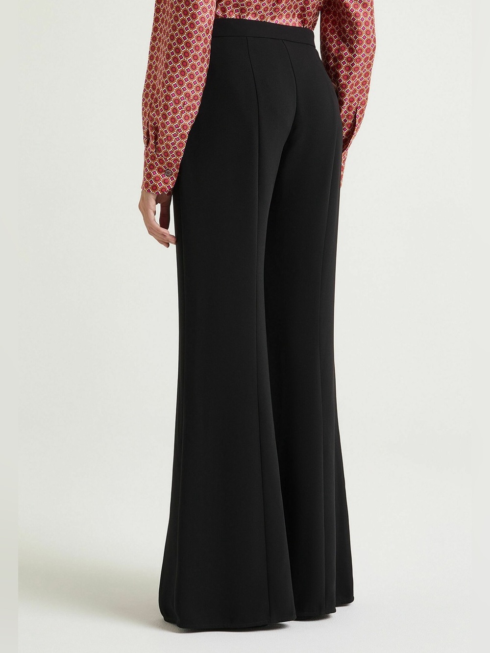 NWT Malìparmi Sablé Flare Trousers Black IT 42 / US 8